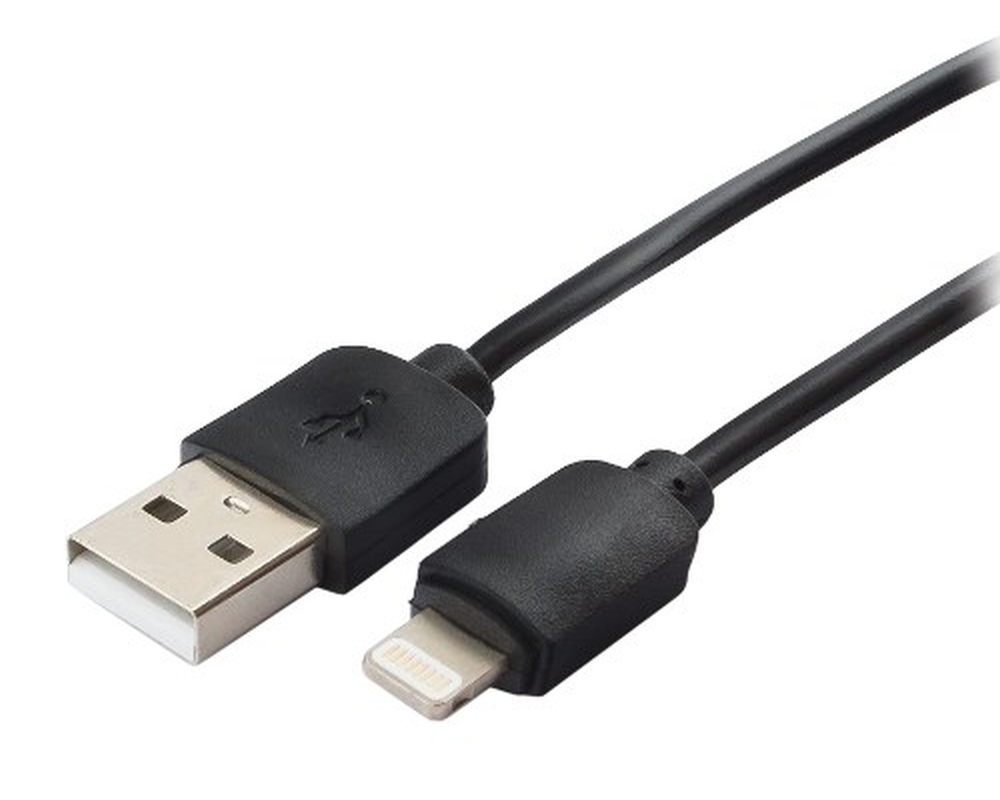 картинка Кабель зарядный для мобильных устройств Гарнизон Classic USB 2.0 AM — Apple 8-pin, 1,8 м, черный, GCC-USB2-AP2-6 от магазина Альфанит в Кунгуре