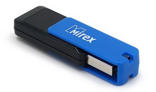 картинка Флеш-диск Mirex 64 GB, City, черный/синий, 13600-FMUCIB64 от магазина Альфанит в Кунгуре