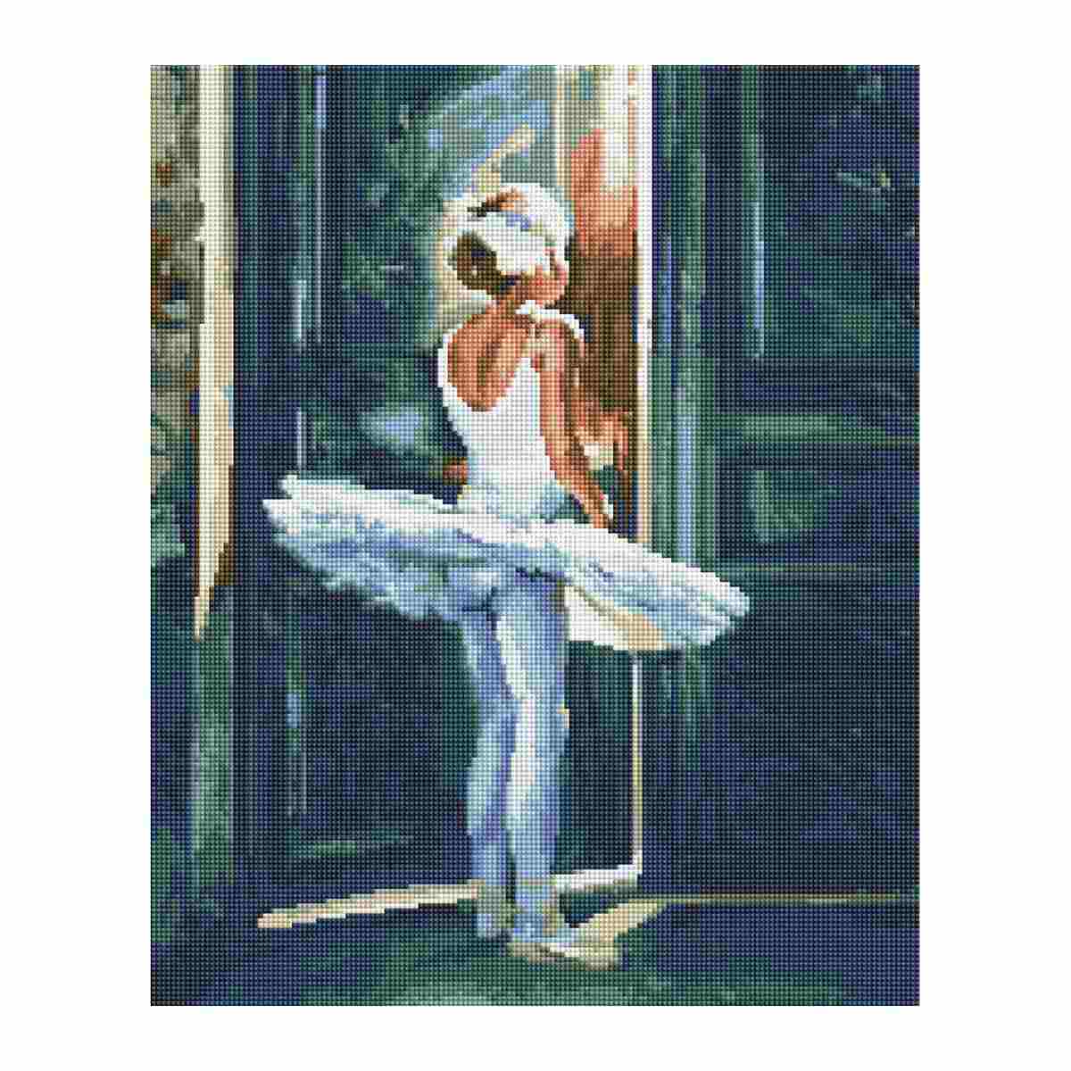 картинка Алмазная картина, 40*50 см, на холсте, полная выкладка, "Трепет перед выступлением", Три совы, АМ4050_47573 от магазина Альфанит в Кунгуре