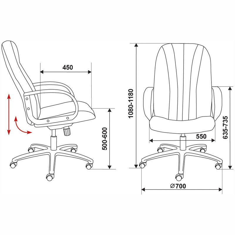 картинка Кресло руководителя Бюрократ "T-898AXSN/3С11BL", ткань, черный, 1070382, 532669 от магазина Альфанит в Кунгуре
