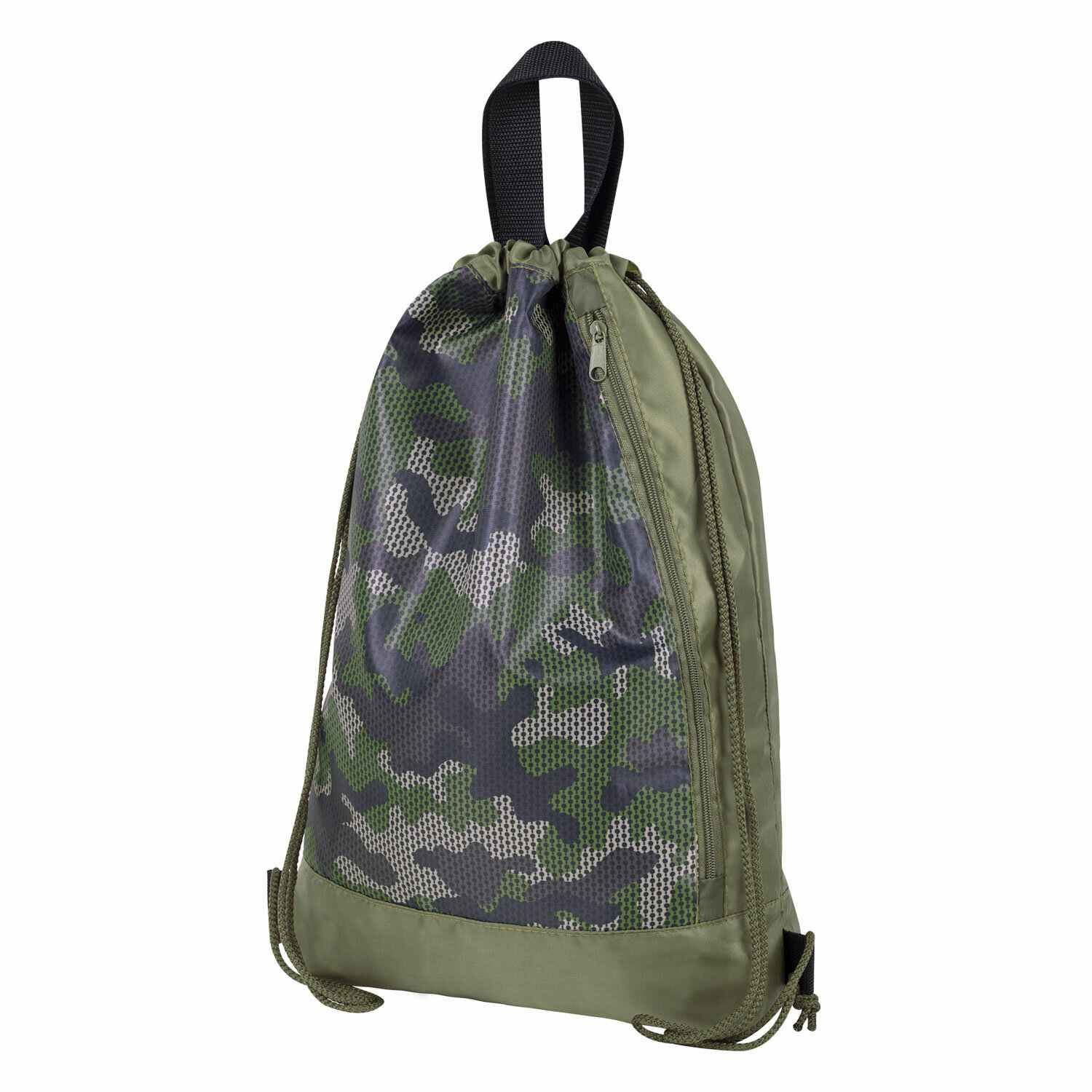 картинка Мешок для обуви, 1 отдел, 1 карман, 46*36 см, полиэстер, с ручкой, "Camo Mode", Юнландия, 271613 от магазина Альфанит в Кунгуре