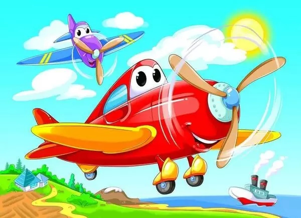 картинка Картина по номерам, 17*22 см, "Веселые самолеты", Рыжий кот, ХК-3989 от магазина Альфанит в Кунгуре