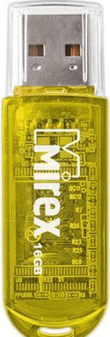 картинка Флеш-диск Mirex 16 GB, Elf, желтый, 13600-FMUYEL16 от магазина Альфанит в Кунгуре