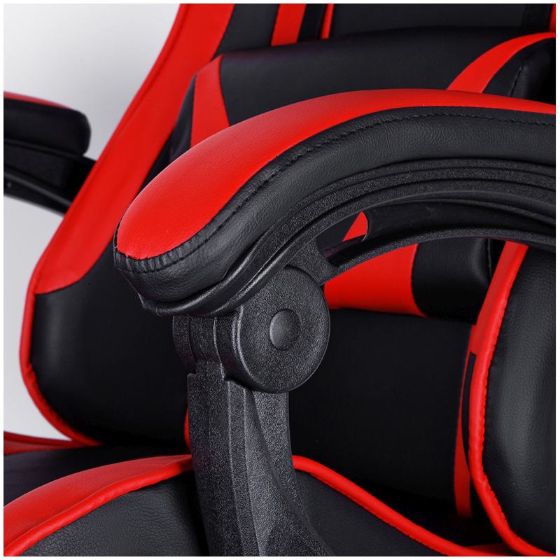 картинка Кресло игровое Helmi "Effect HL-G05", экокожа, черный/красный, две подушки, 306176 от магазина Альфанит в Кунгуре