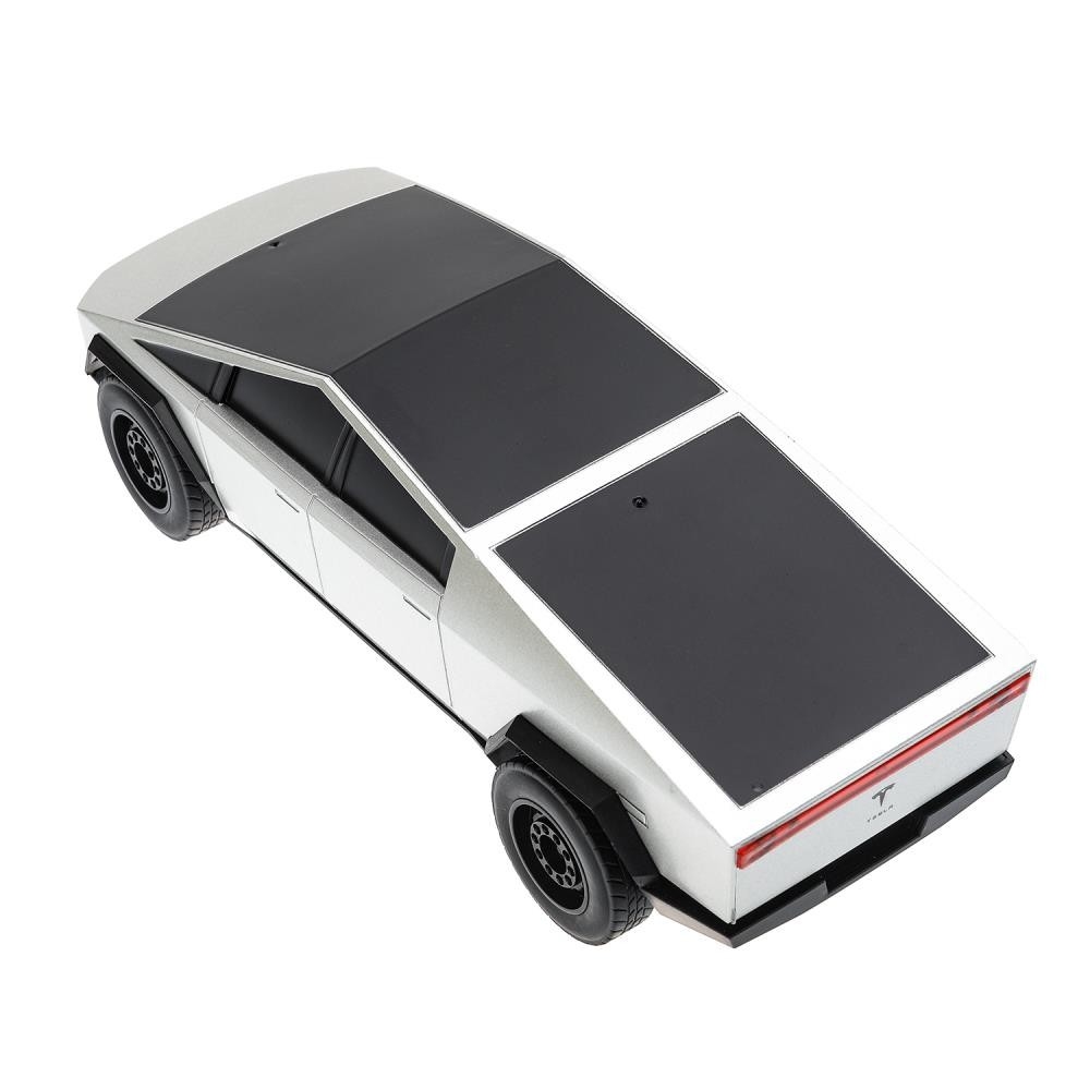 картинка Машина, 24,5 см, на управлении, свет, пластик, черный/серебро, "Tesla cybertruck", ТехноПарк, ELPICK-24L-GY, 381221 от магазина Альфанит в Кунгуре