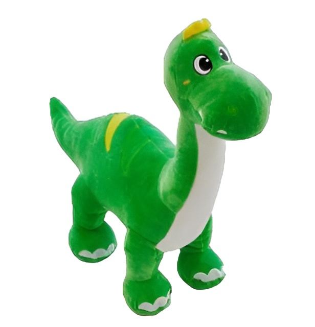 картинка Игрушка мягкая, 41 см, текстиль, зеленый, "Динозавр № 1", Tasha Toys, 8ST-031 n от магазина Альфанит в Кунгуре