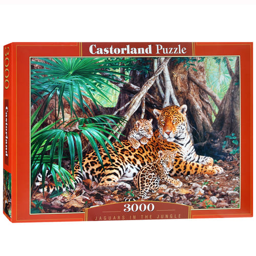 картинка Пазл 3000 эл., "Ягуары в джунглях", CastorLand, С-300280 от магазина Альфанит в Кунгуре