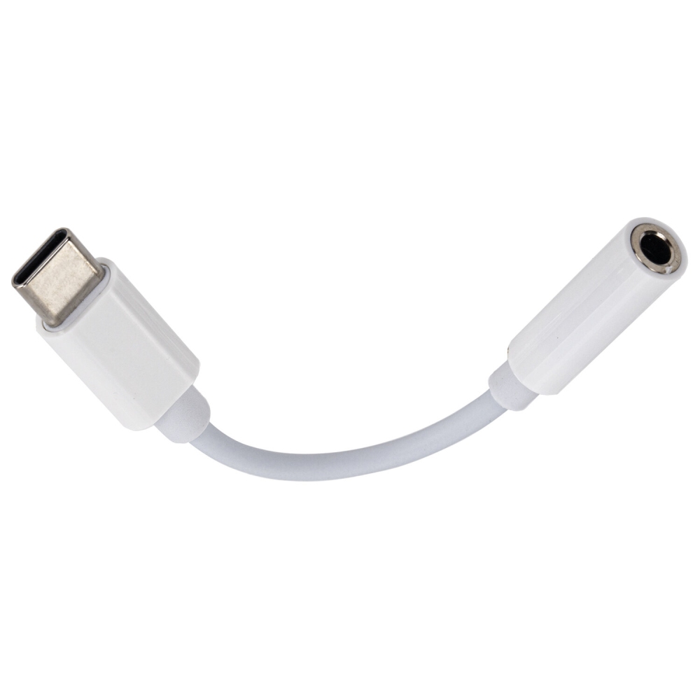 картинка Переходник для наушников SONNEN USB Type C — AUX, 0,10 м, белый, 513566 от магазина Альфанит в Кунгуре