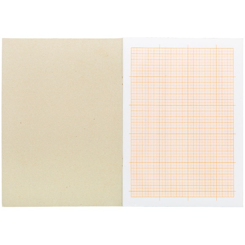 картинка Бумага масштабно-координатная, А4, 16 л, оранжевый, на скрепке, OfficeSpace, 13546 от магазина Альфанит в Кунгуре