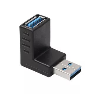 картинка Переходник USB3,0 Угловой Черный от магазина Альфанит в Кунгуре
