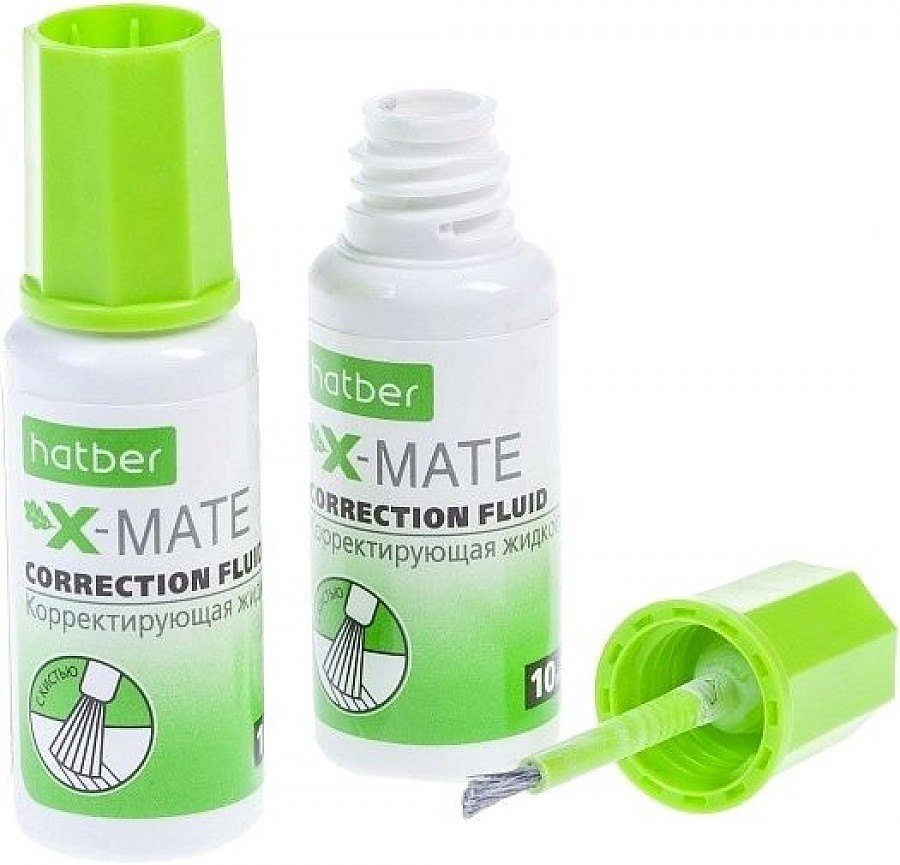 картинка Корректирующая жидкость, 10 мл, химическая основа, "X-Mate", Hatber, CF_071180 от магазина Альфанит в Кунгуре