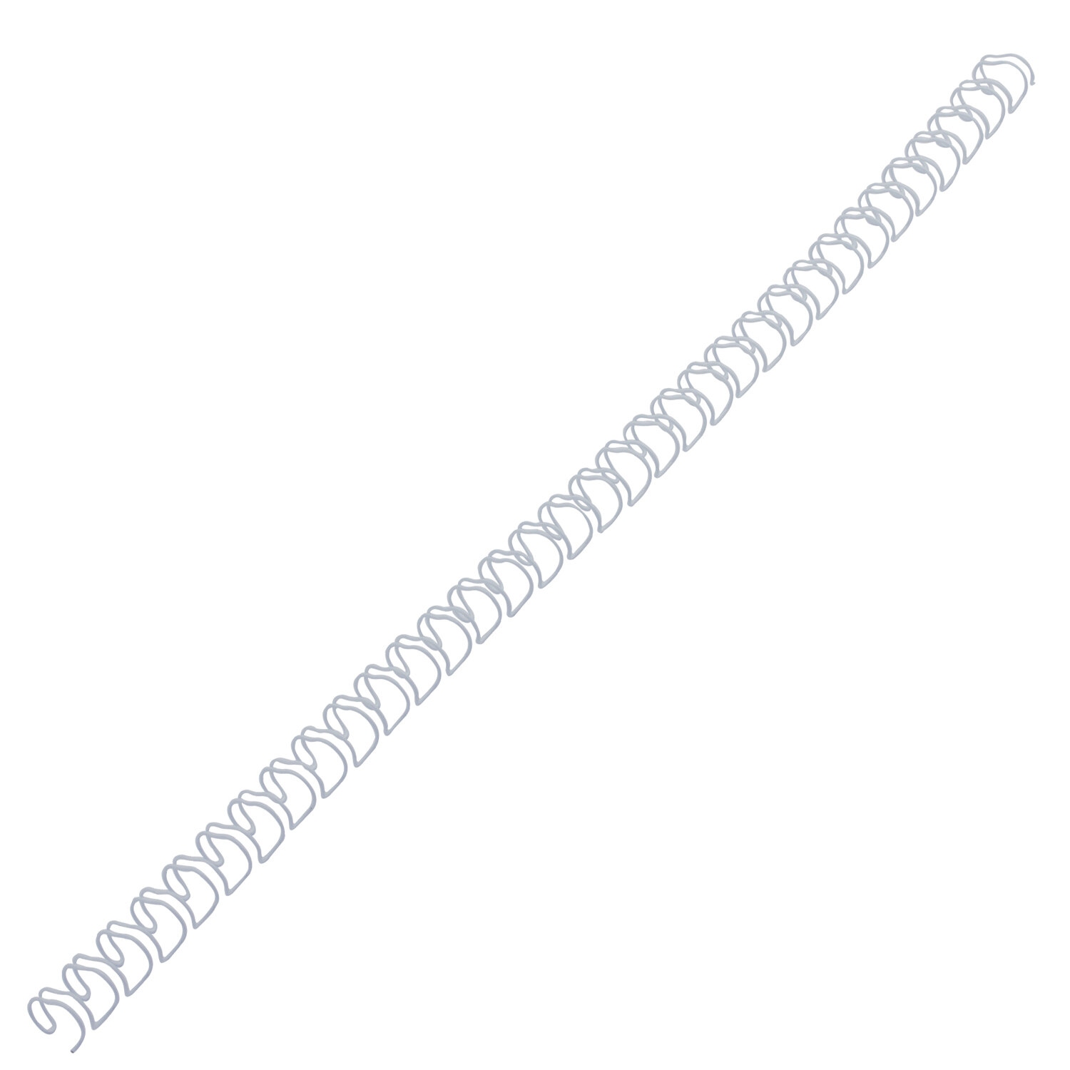 картинка Пружины для переплета 100 шт, 6,4 мм, на 2-45 л, металл, белый, BRAUBERG, 530822 от магазина Альфанит в Кунгуре