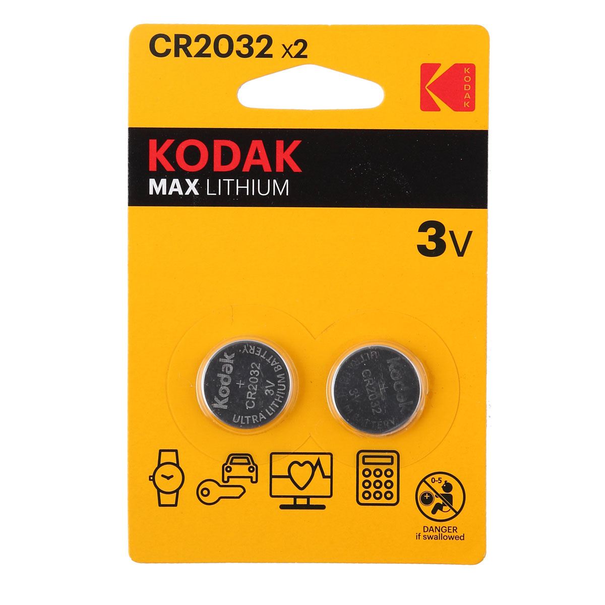 картинка Батарейки CR 2032 круглая, 2*BI, Kodak от магазина Альфанит в Кунгуре