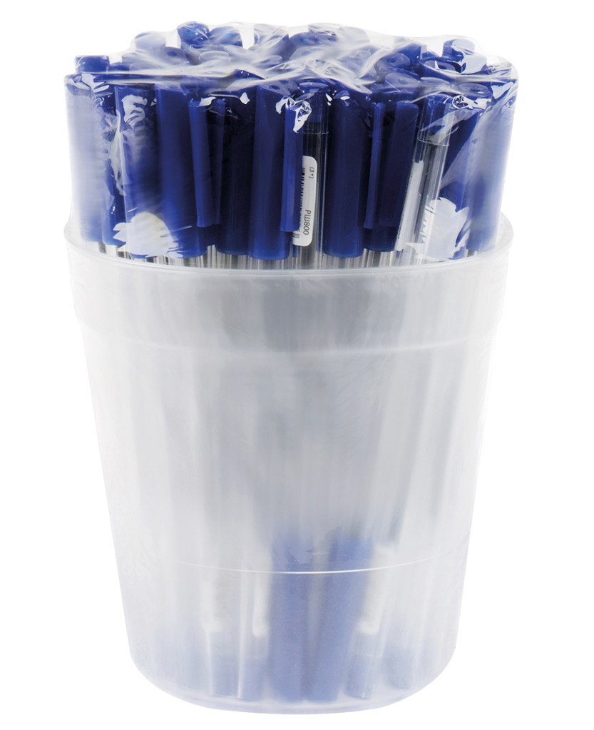 картинка Ручка шариковая, 0,7 мм, синяя, корп. прозрачный, СТАММ, РШ800 от магазина Альфанит в Кунгуре