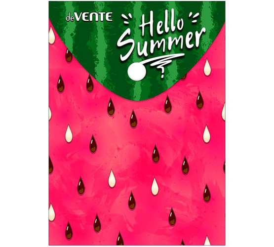 картинка Папка-конверт на кнопке, А6-, 150 мкм, "Watermelon", deVente, 3071587 от магазина Альфанит в Кунгуре