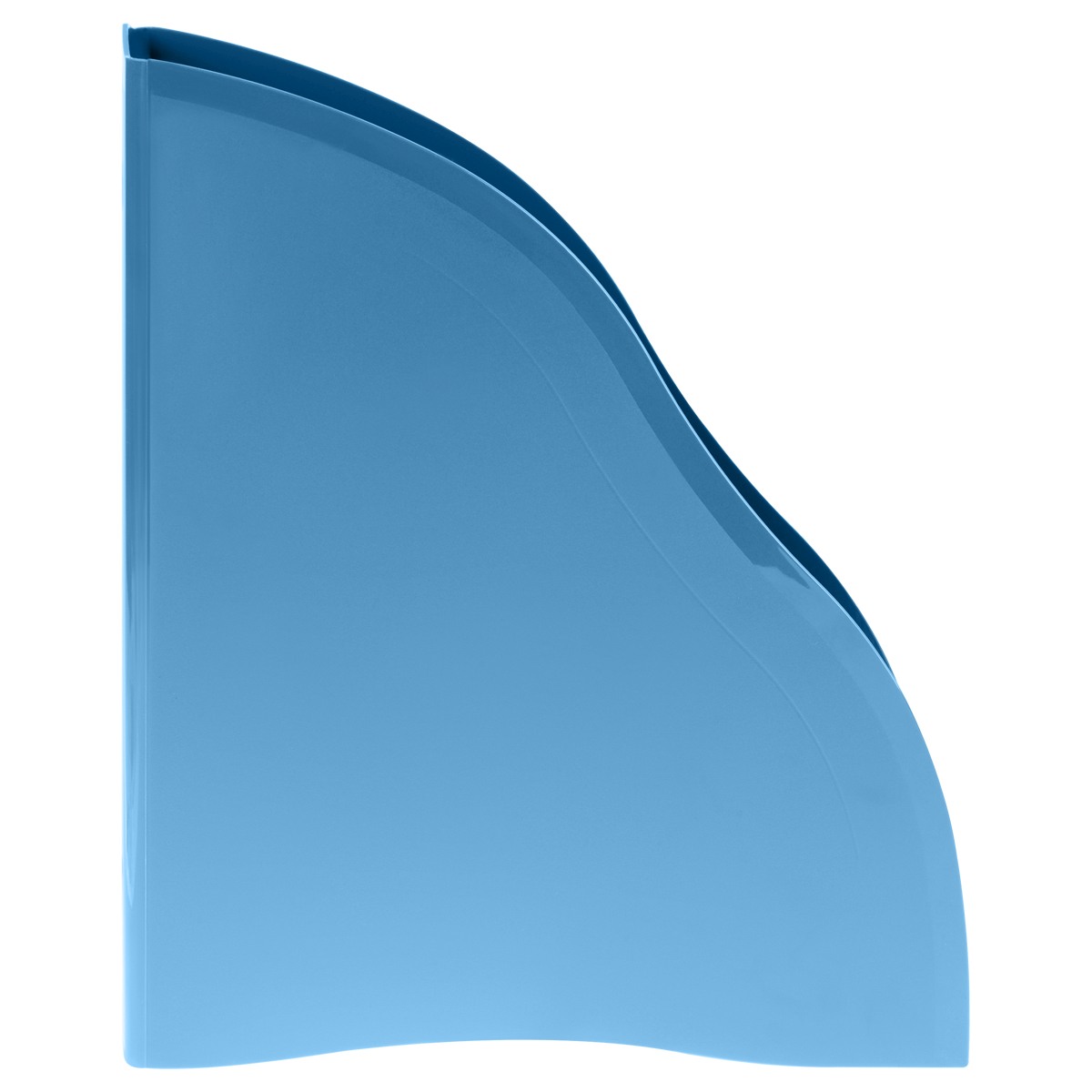 картинка Лоток для бумаг вертикальный 1 отдел, 315*260*85 мм, пластик, синий/голубой, "Дельта", СТАММ, ЛТВ-31104 от магазина Альфанит в Кунгуре