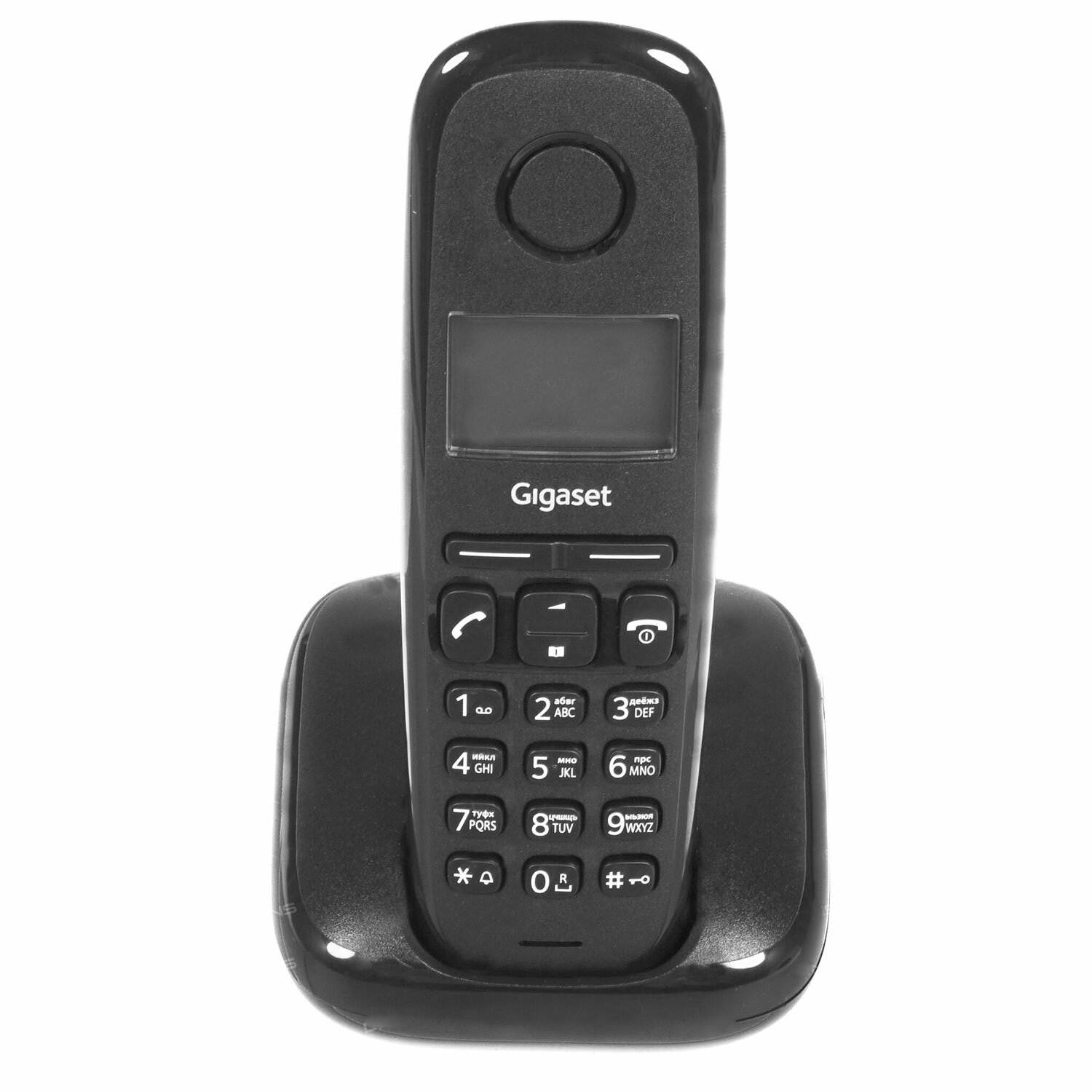 картинка Радиотелефон GIGASET A170, 50 номеров, повтор, часы, черный, S30852H2802S301 от магазина Альфанит в Кунгуре