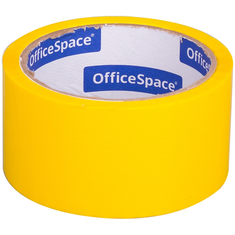 картинка Скотч цветной, 48мм*40м, d.m. 45, желтый, OfficeSpace, КЛ_6286 от магазина Альфанит в Кунгуре