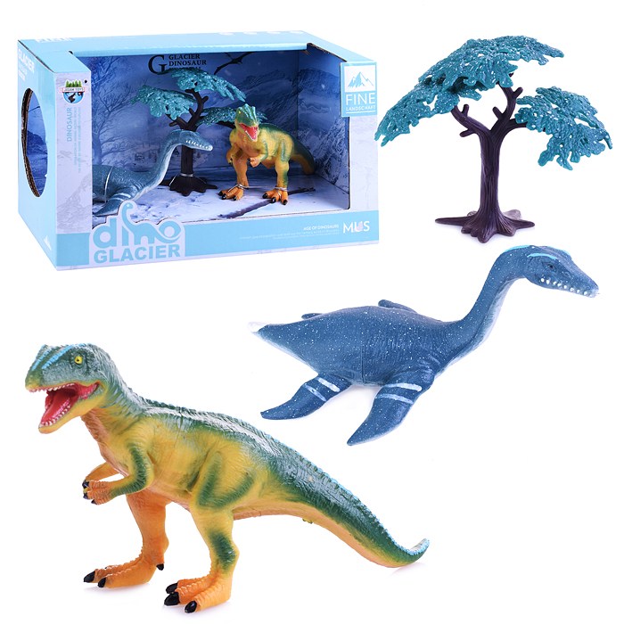 картинка Набор игрушек ПВХ, 3 шт, ПВХ, в коробке, "Динозавры", JS07-8 от магазина Альфанит в Кунгуре