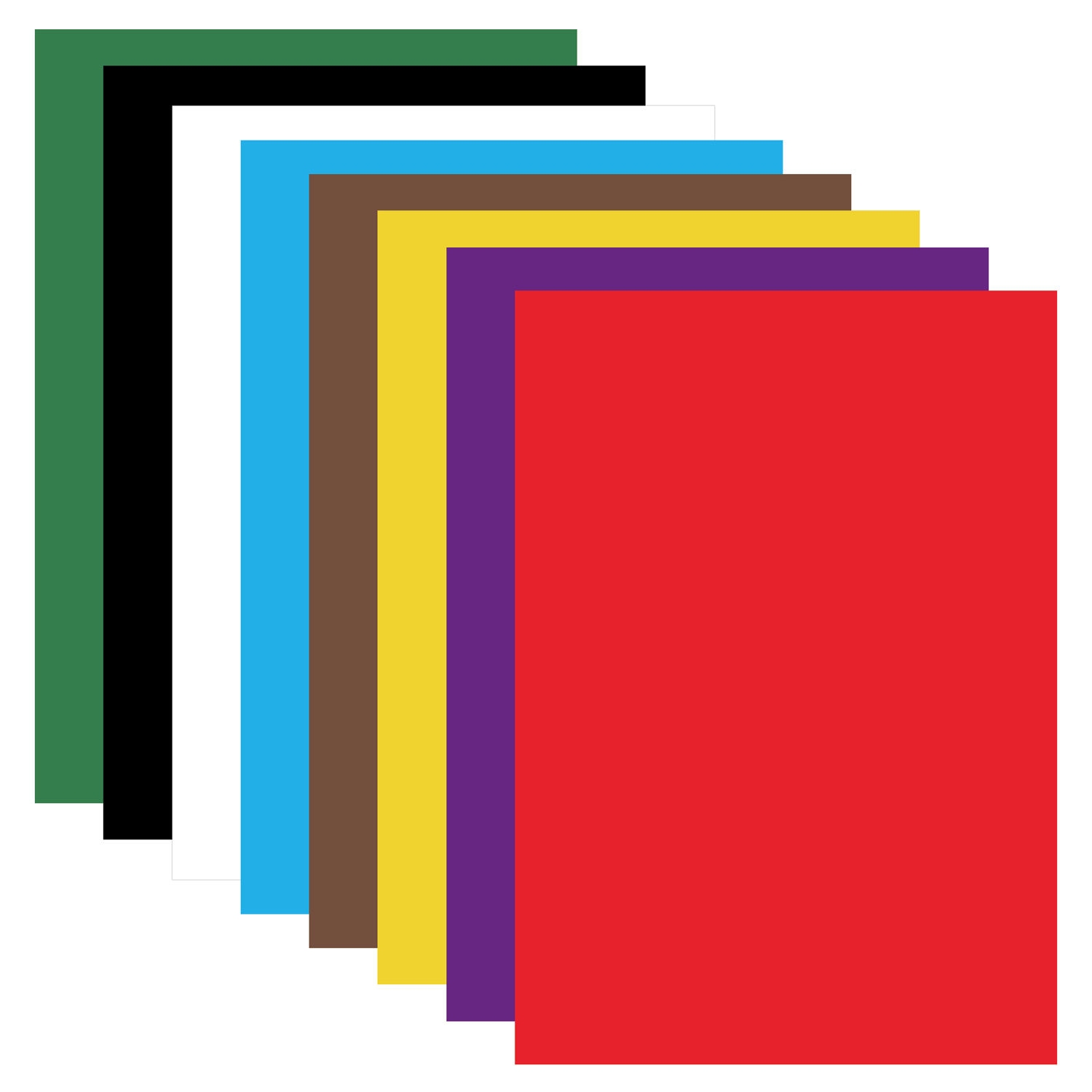 картинка Картон цветной, А4, 8 л, 8 цв, немелованный, "Дельфин", BRAUBERG, 129909 от магазина Альфанит в Кунгуре