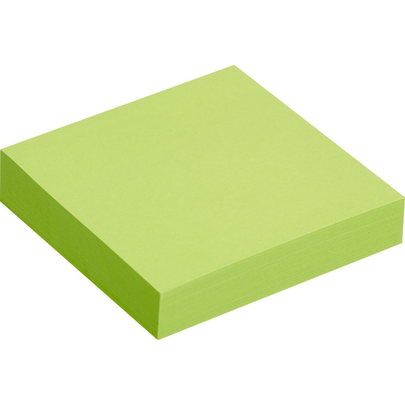 картинка Бумага для заметок с клеевым краем, 5,1*5,1 см, 100 л, зеленый неон, Attache, 1266184 от магазина Альфанит в Кунгуре