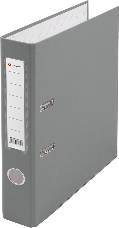 картинка Папка-регистратор, А4, корешок 50 мм, до 350 л, бумвинил, серый, с карманом, Lamark, AF0601-GR от магазина Альфанит в Кунгуре
