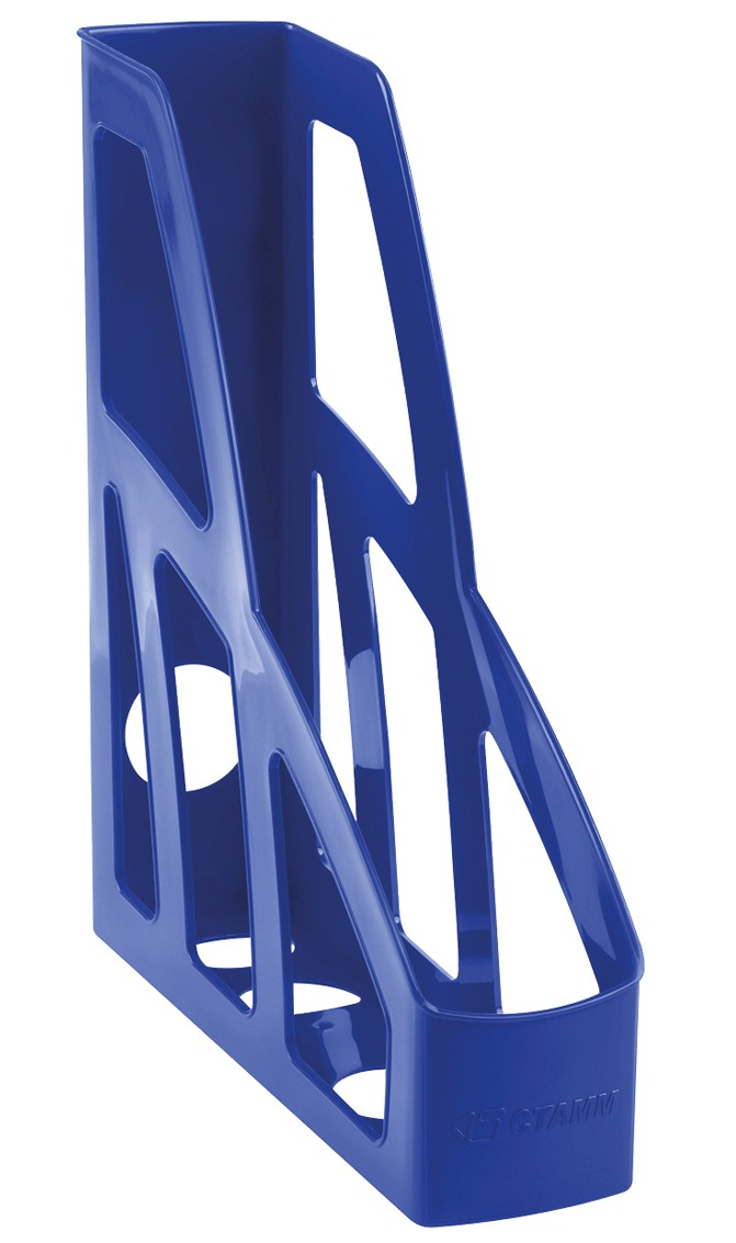 картинка Лоток для бумаг вертикальный 1 отдел, 300*250*75 мм, пластик, синий, "Лидер", СТАММ, ЛТВ-30451 от магазина Альфанит в Кунгуре