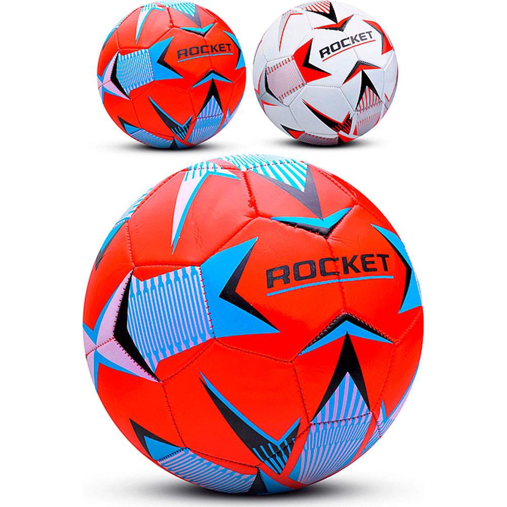 картинка Мяч футбольный, размер 5, ПВХ, ассорти, Rocket, R0153, 10491059 от магазина Альфанит в Кунгуре