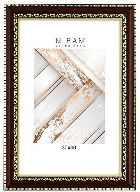 картинка Фоторамка 20*30 см, дерево, коричневый, с орнаментом, "Miram", Gallery, 644858-8 от магазина Альфанит в Кунгуре