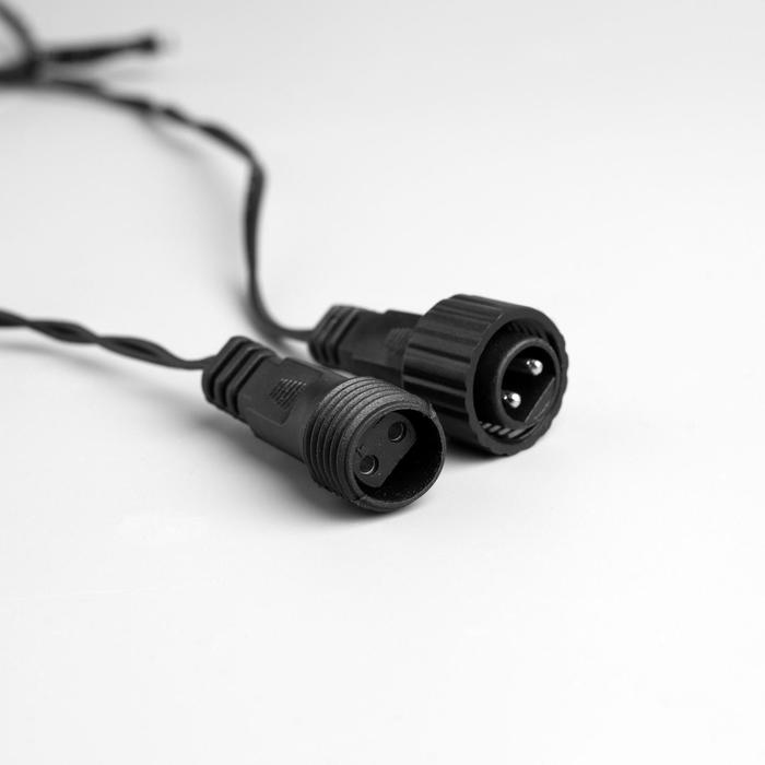 картинка Гирлянда комплект для подключения нить, 10 м, мультицвет, 100LED, уличная, с коннектором, 5167173 от магазина Альфанит в Кунгуре