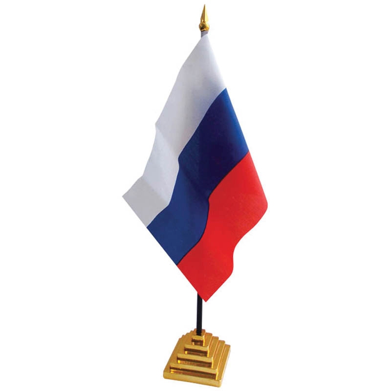 картинка Флаг, 14*21 см, настольный, без герба, "Россия", ArtSpace, FL_3097 от магазина Альфанит в Кунгуре
