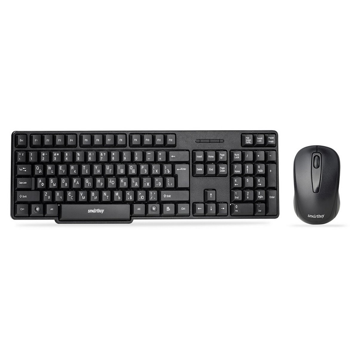 картинка Комплект беспроводной (клавиатура + мышь) SmartBuy ONE 236374AG, черный, SBC-236374AG-K от магазина Альфанит в Кунгуре