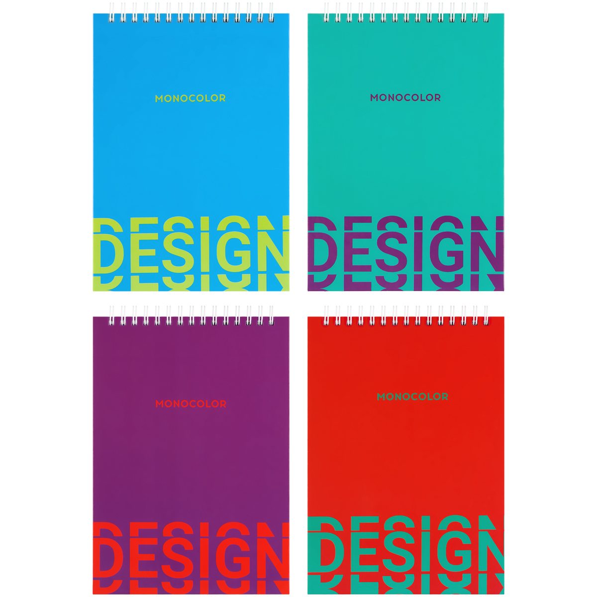 картинка Блокнот, А5, 80 л, на спирали, твердая обложка, "Mono design", BG, Бт5гр80_лг 12778 от магазина Альфанит в Кунгуре