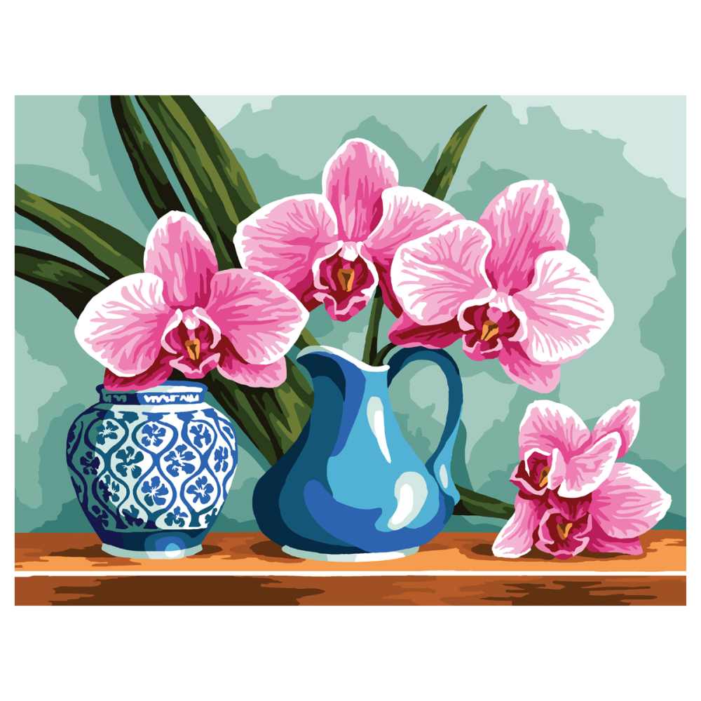 картинка Картина по номерам, 30*40 см, на подрамнике, "Ветка орхидеи", Три совы, КХ3040_53871 от магазина Альфанит в Кунгуре