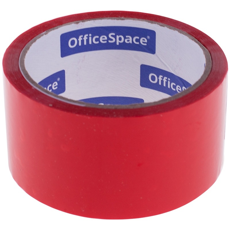 картинка Скотч цветной, 48мм*40м, d.m. 45, красный, OfficeSpace, КЛ_6288 от магазина Альфанит в Кунгуре