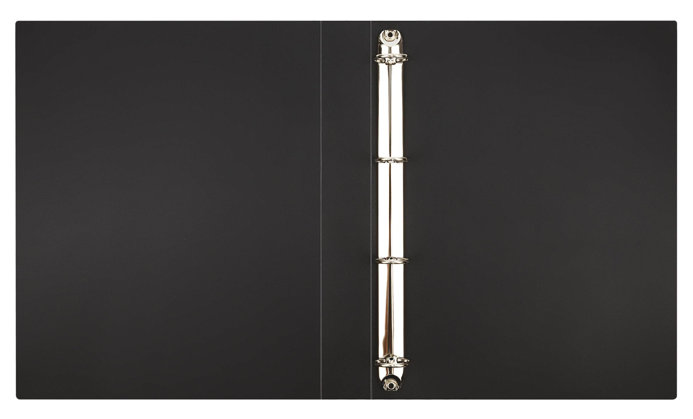 картинка Папка на 4-х кольцах, А4, 500 мкм, корешок 40 мм, до 250 л, пластик, черный, СТАММ, ММ-32184 от магазина Альфанит в Кунгуре