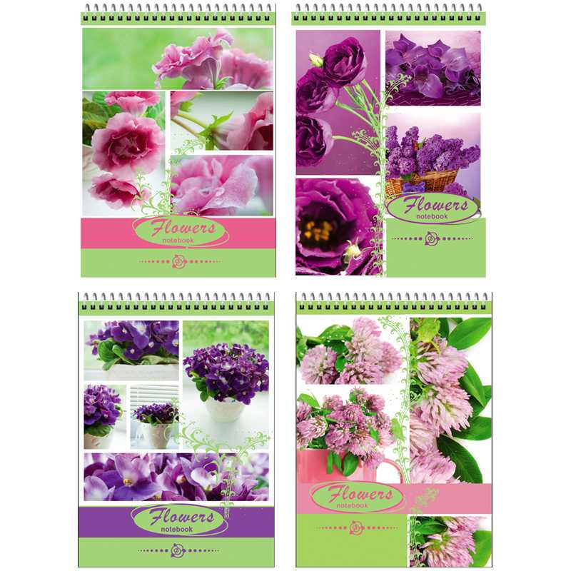 картинка Блокнот, А5, 40 л, на спирали, "Flowers notebook", BG, Б5гр40 7458 от магазина Альфанит в Кунгуре