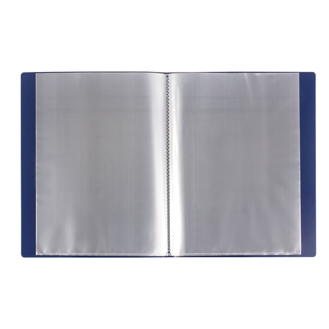картинка Папка 40 файлов, А4, 0,7 мм, синий, "Стандарт", BRAUBERG, 221603 от магазина Альфанит в Кунгуре