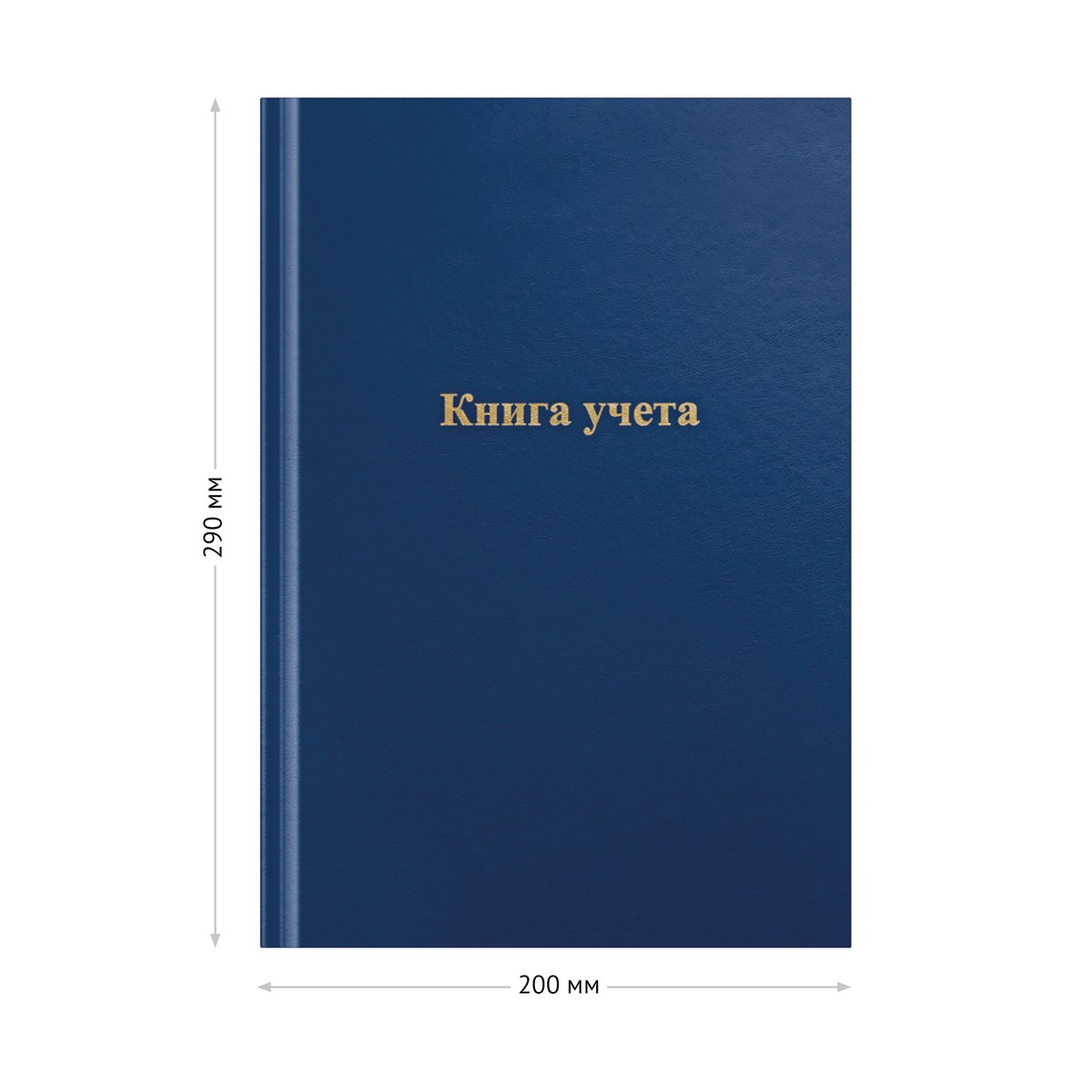 картинка Книга учета, А4, 192 л, клетка, бумвинил синий, блок газетный, OfficeSpace, 315598 от магазина Альфанит в Кунгуре