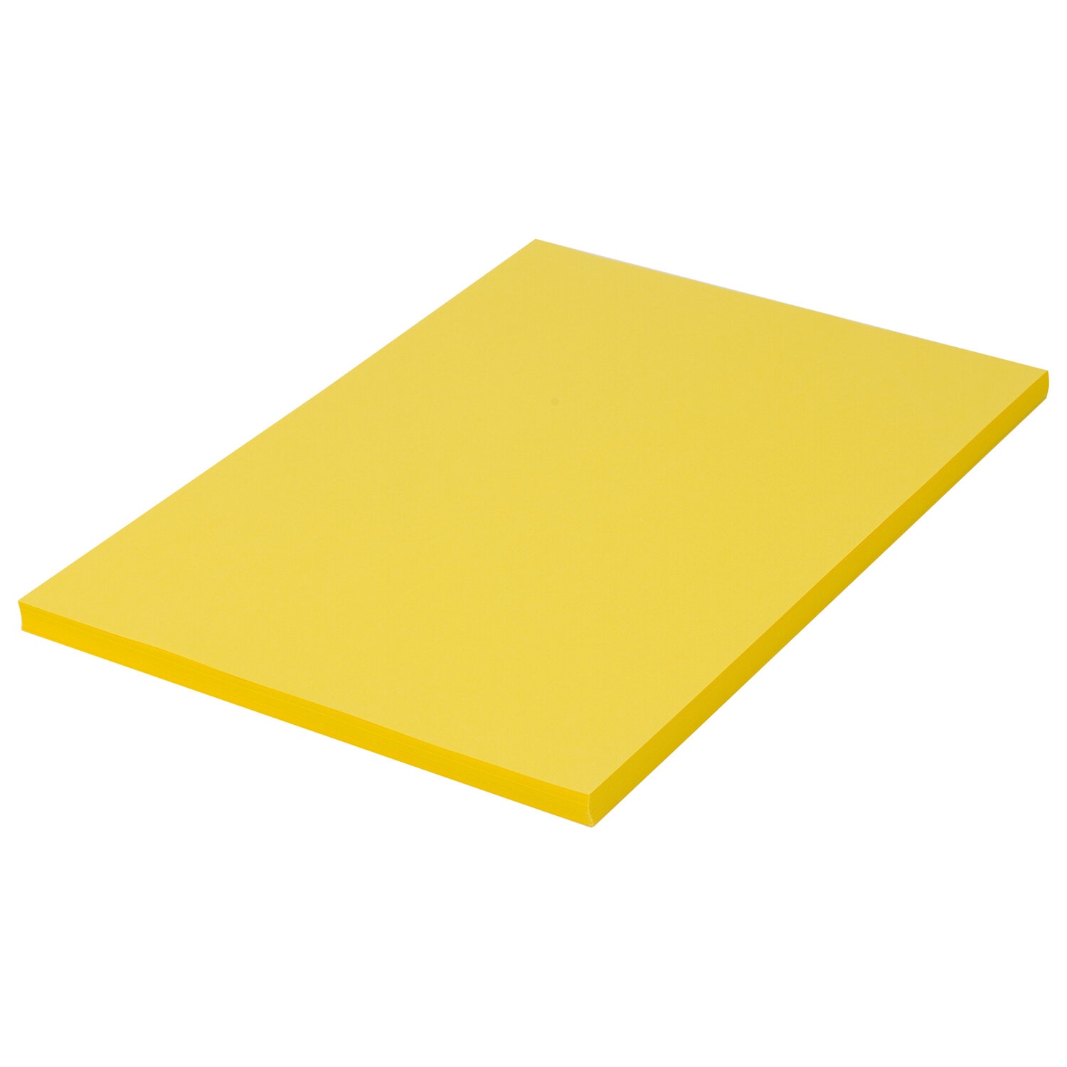 картинка Бумага офисная цветная, А4, 100 л, 80 г/м2, желтый интенсив, BRAUBERG, 112450 от магазина Альфанит в Кунгуре