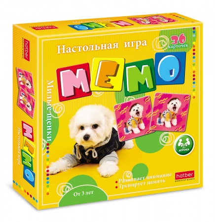 картинка МЕМО, 36 карточек, "Милые щенки", Hatber, 36ИнМ_26847 от магазина Альфанит в Кунгуре