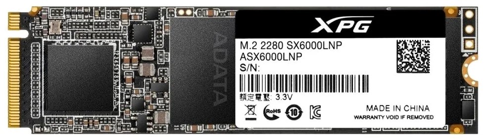 картинка Накопитель SSD 128 GB A-Data, SX6000 Lite, ASX6000LNP-128GT-C, M.2 от магазина Альфанит в Кунгуре