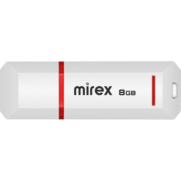 картинка Флеш-диск Mirex 8 GB USB 2.0, Knight, белый, FMUKWH08 от магазина Альфанит в Кунгуре