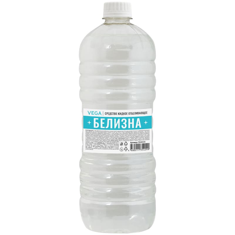 картинка Белизна, 1 л, бутыль, Vega, 314213 от магазина Альфанит в Кунгуре