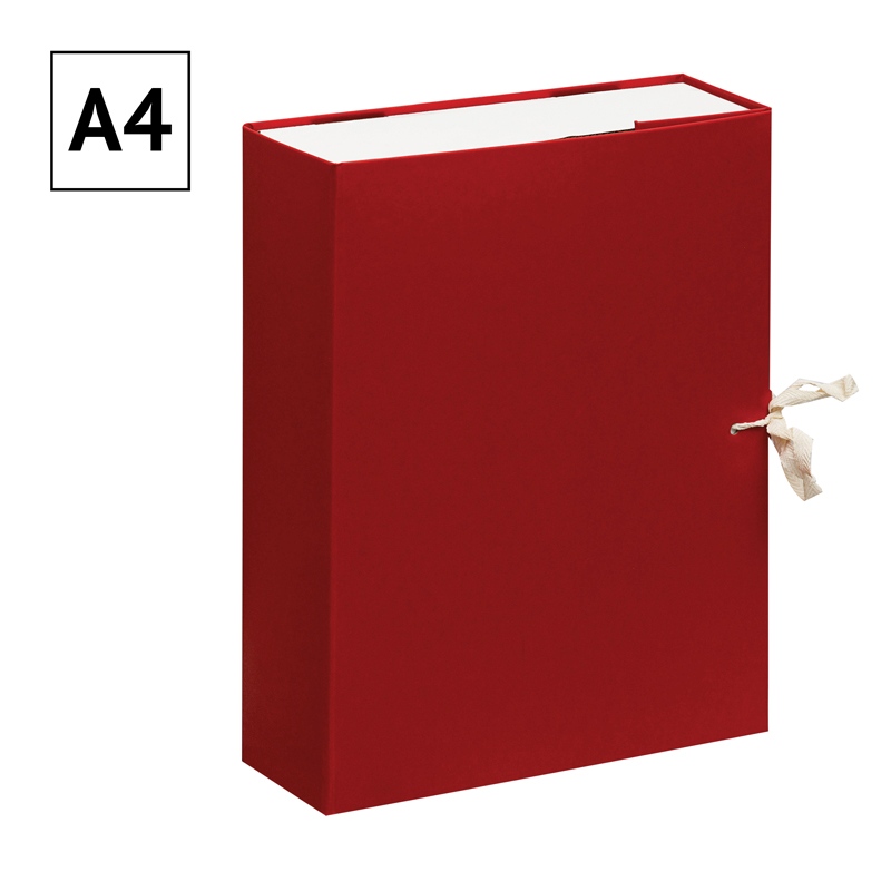 картинка Короб архивный, А4, корешок 80 мм, бумвинил, красный, на завязках, OfficeSpace, 284720 от магазина Альфанит в Кунгуре