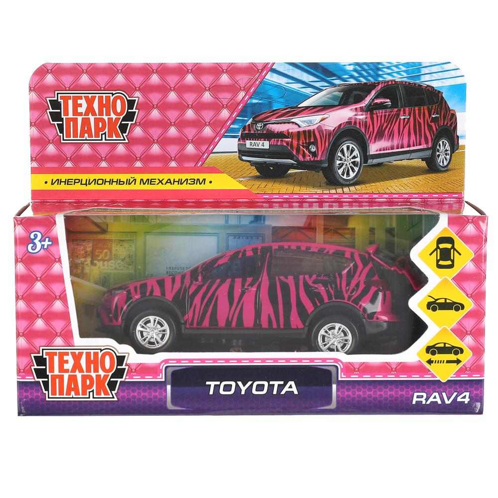 картинка Машина, 12 см, инерция, металл, розовый, в коробке, "Toyota rav4", ТехноПарк, Rav4-12grl-cow от магазина Альфанит в Кунгуре