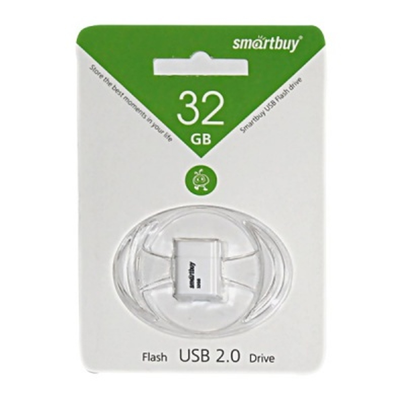 картинка Флеш-диск SmartBuy 32 GB, LARA, белый, SB32GBLARA-W от магазина Альфанит в Кунгуре