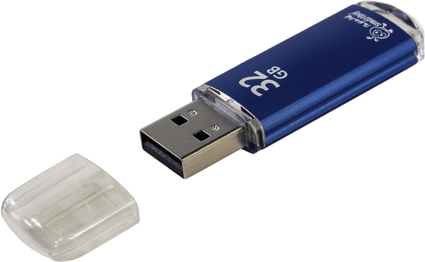 картинка Флеш-диск SmartBuy 32 GB, V-Cut, синий, SB32GBVC-B от магазина Альфанит в Кунгуре