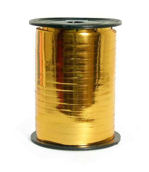 картинка Лента для оформления подарка, 5 мм*500 м, золото, бобина  от магазина Альфанит в Кунгуре