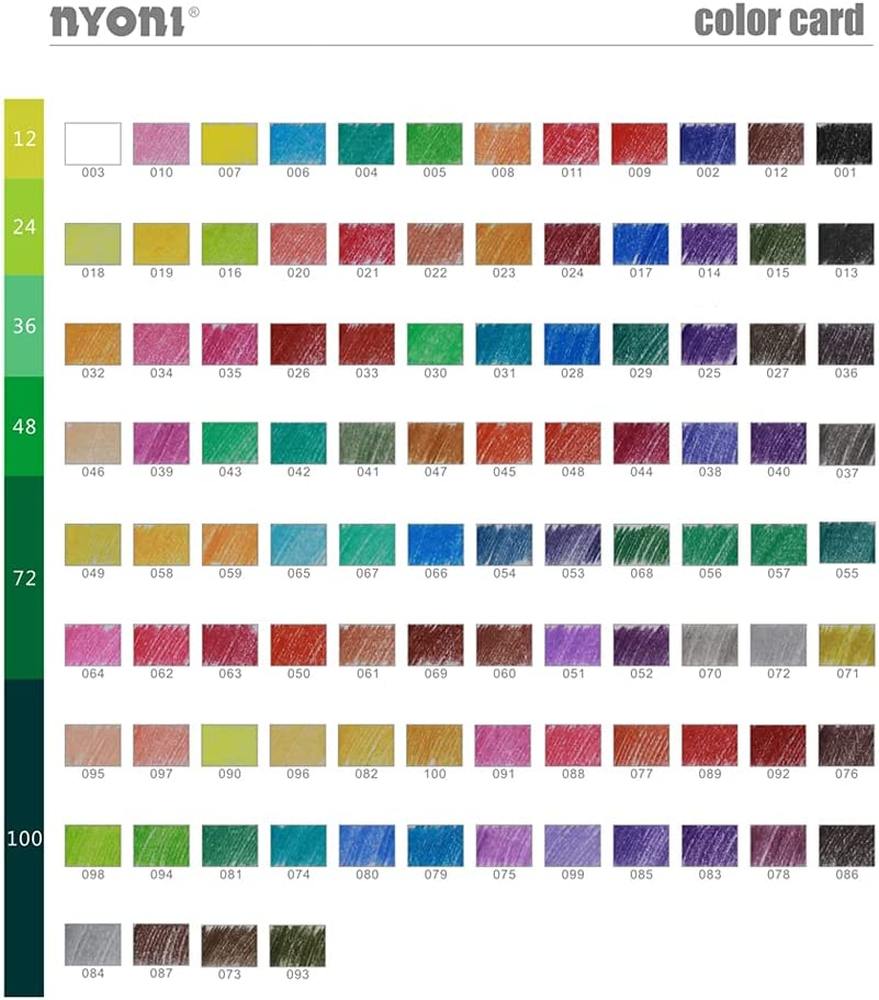картинка Карандаши цветные акварельные, 72 цв, 72 шт, кисть, металлическая коробка, Nyoni, 316197, CD-406/NY-10 от магазина Альфанит в Кунгуре